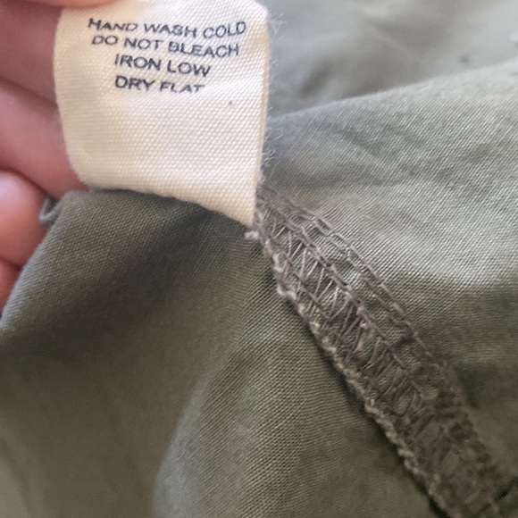 IRIS Army Green Utility Zip Up Jacket Size Small - Picture 8 of 10